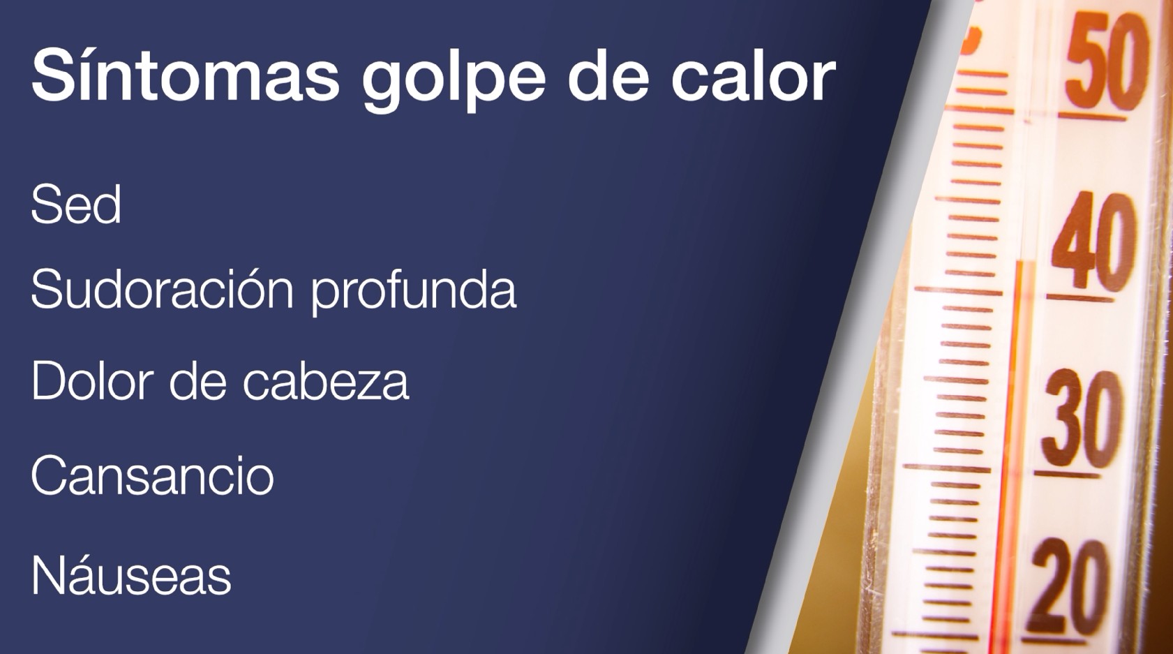 Ante las altas temperaturas identifique los síntomas para prevenir los golpes de calor